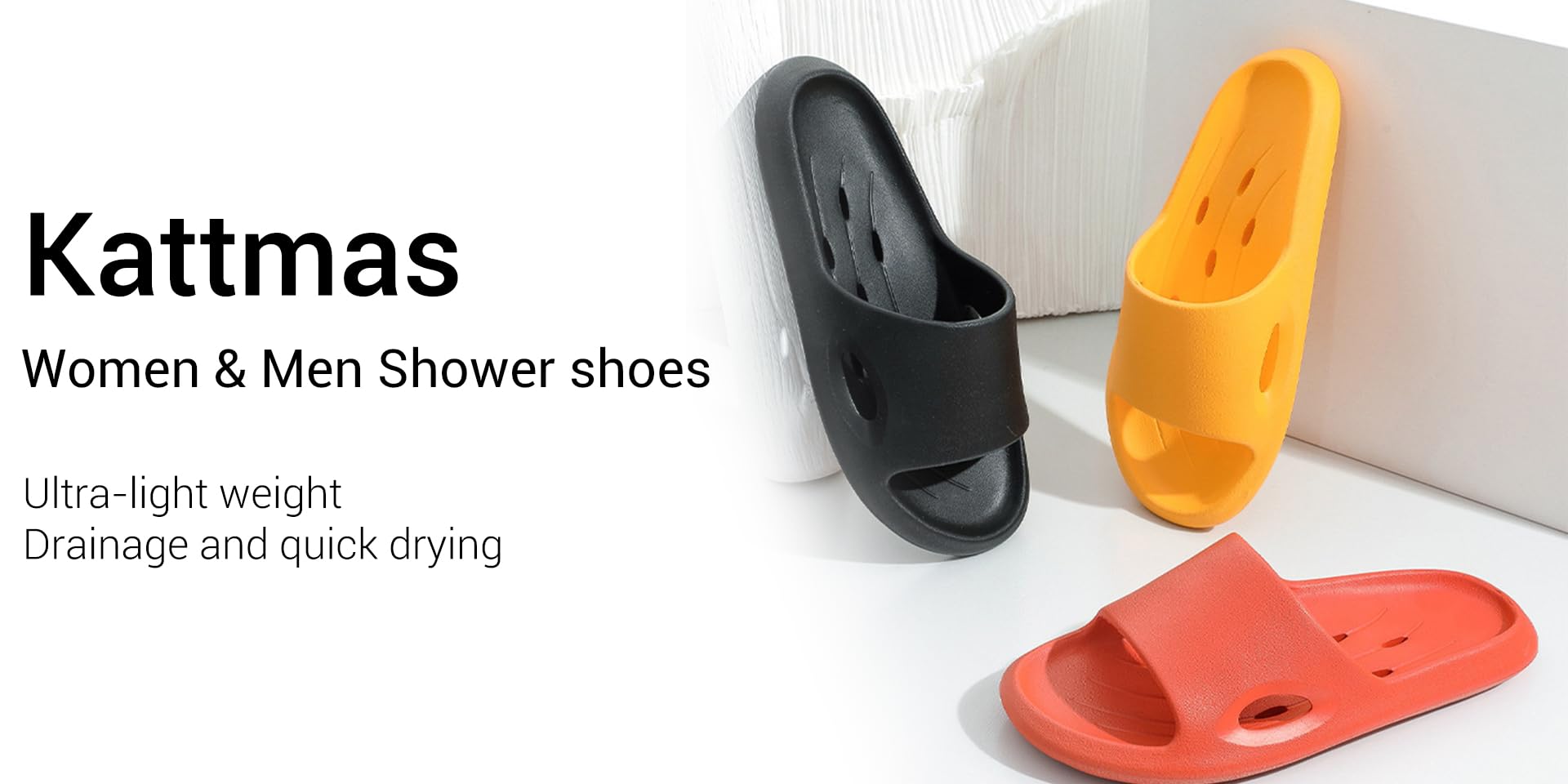 Kattmas Women & Men Shower shoes
